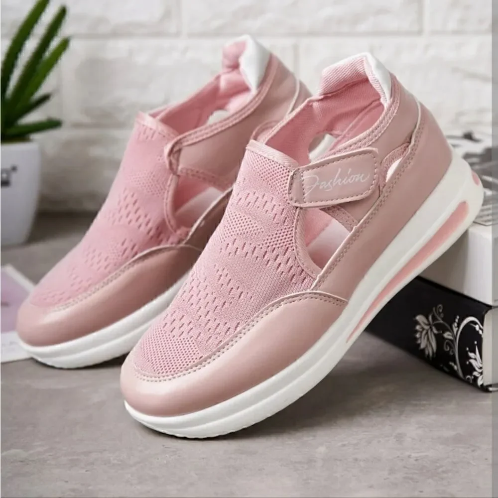 Minimalist Cut Out Casual Breathable Soft Sole Slip On Shoes Women's New